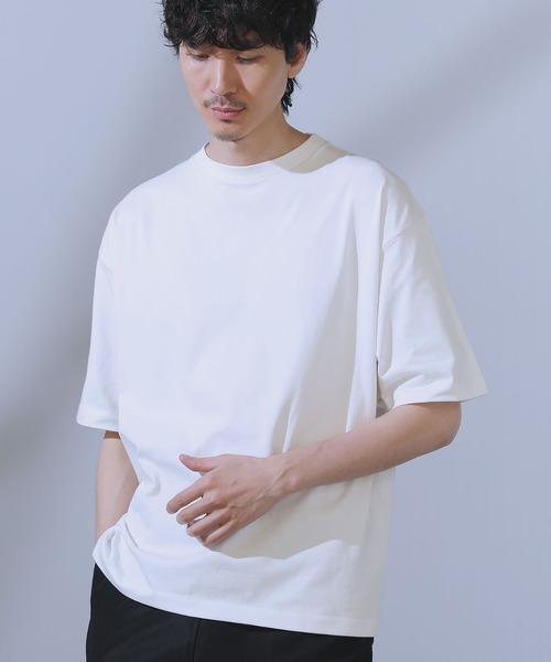 LIL VENDARS(リルヴェンダース)の「COOLMAX(R)ルーズベーシック半袖カットソー(Tシャツ/カットソー・メンズ・チャコール/ホワイト/ブラック/ホワイト系/ブルー・L/M/S/XL)」の6枚目の写真