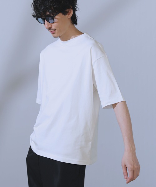 LIL VENDARS(リルヴェンダース)の「COOLMAX(R)ルーズベーシック半袖カットソー(Tシャツ/カットソー・メンズ・チャコール/ホワイト/ブラック/ホワイト系/ブルー・L/M/S/XL)」の8枚目の写真