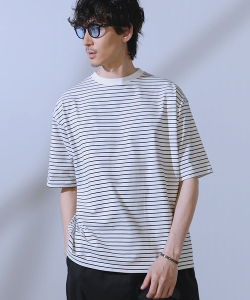 LIL VENDARS(リルヴェンダース)の「COOLMAX(R)ルーズベーシック半袖カットソー(Tシャツ/カットソー・メンズ・チャコール/ホワイト/ブラック/ホワイト系/ブルー・L/M/S/XL)」の14枚目の写真