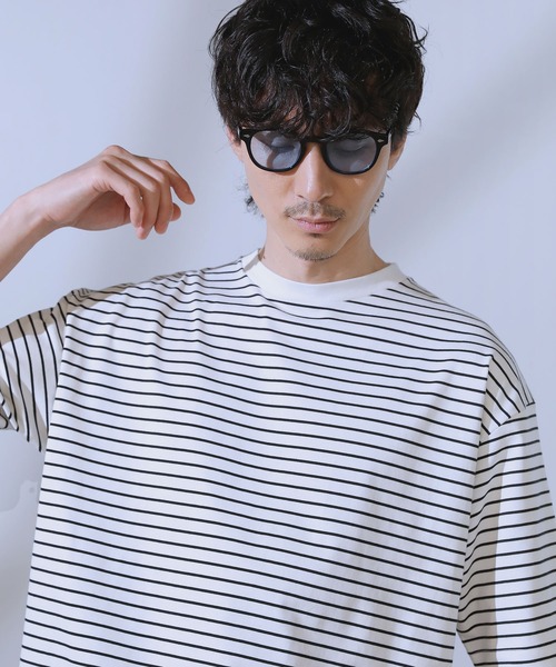 LIL VENDARS(リルヴェンダース)の「COOLMAX(R)ルーズベーシック半袖カットソー(Tシャツ/カットソー・メンズ・チャコール/ホワイト/ブラック/ホワイト系/ブルー・L/M/S/XL)」の15枚目の写真