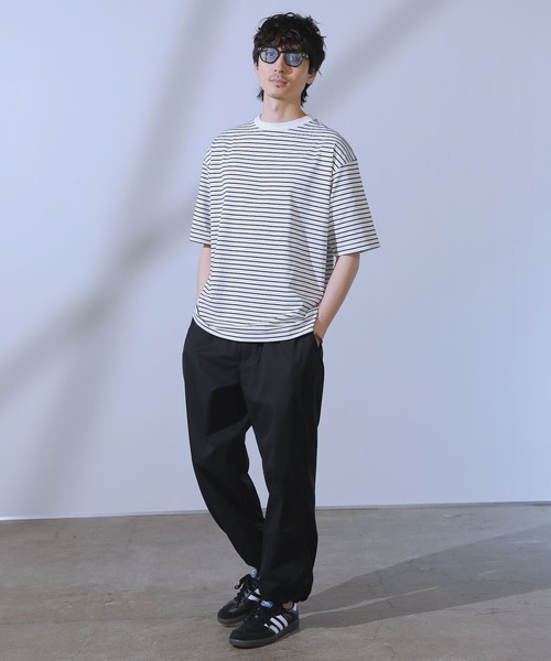 LIL VENDARS(リルヴェンダース)の「COOLMAX(R)ルーズベーシック半袖カットソー(Tシャツ/カットソー・メンズ・チャコール/ホワイト/ブラック/ホワイト系/ブルー・L/M/S/XL)」の17枚目の写真
