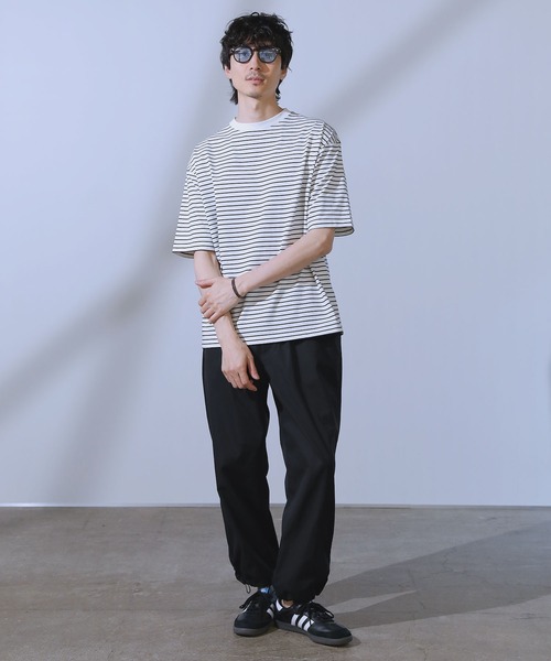 LIL VENDARS(リルヴェンダース)の「COOLMAX(R)ルーズベーシック半袖カットソー(Tシャツ/カットソー・メンズ・チャコール/ホワイト/ブラック/ホワイト系/ブルー・L/M/S/XL)」の18枚目の写真