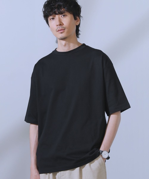 LIL VENDARS(リルヴェンダース)の「COOLMAX(R)ルーズベーシック半袖カットソー(Tシャツ/カットソー・メンズ・チャコール/ホワイト/ブラック/ホワイト系/ブルー・L/M/S/XL)」の21枚目の写真