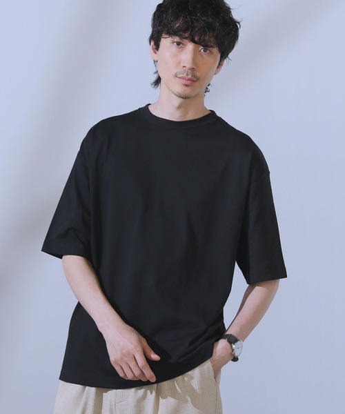 LIL VENDARS(リルヴェンダース)の「COOLMAX(R)ルーズベーシック半袖カットソー(Tシャツ/カットソー・メンズ・チャコール/ホワイト/ブラック/ホワイト系/ブルー・L/M/S/XL)」の22枚目の写真