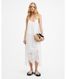 ALLSAINTS | AREENA EMBROIDERED ADJUSTABLE MAXI DRESS | AREENA 刺繍入り アジャスタブル マキシ ドレス・ワンピース(ワンピース)
