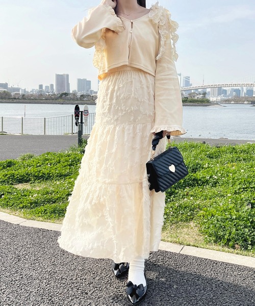 セール】フレアスリーブクロップドカーディガン【ZOZOTOWN限定アイテム