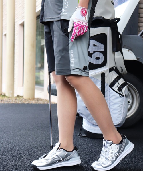 (RM)【LUXE/R GOLF】ストレッチ スムース 切り替え 配色 ショートパンツ（チノパンツ）｜LUXE/R GOLF（ラグジュ ゴルフ）