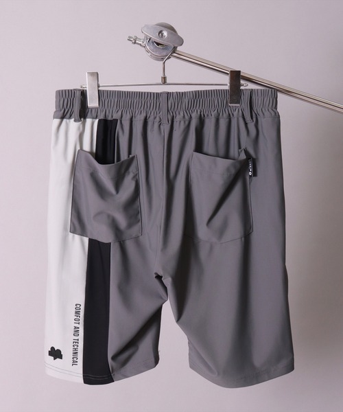 (RM)【LUXE/R GOLF】ストレッチ スムース 切り替え 配色 ショートパンツ（チノパンツ）｜LUXE/R GOLF（ラグジュ ゴルフ）