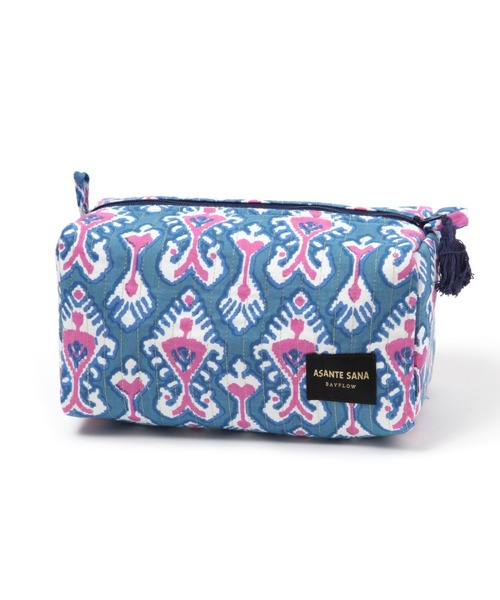 BAYFLOW（ベイフロー）の「[マチたっぷりで収納力◎]【Asante sana】スクエアポーチ（ポーチ・レディース・ブルー/ネイビー/イエロー/ベージュ/ホワイト/ピンク・0）」の17枚目の写真