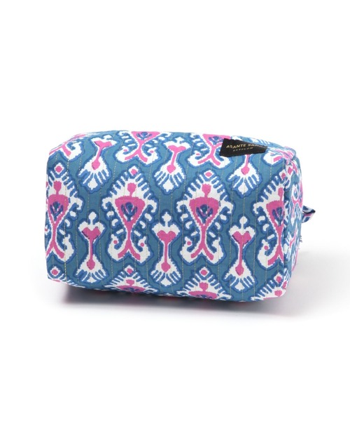 BAYFLOW（ベイフロー）の「[マチたっぷりで収納力◎]【Asante sana】スクエアポーチ（ポーチ・レディース・ブルー/ネイビー/イエロー/ベージュ/ホワイト/ピンク・0）」の9枚目の写真