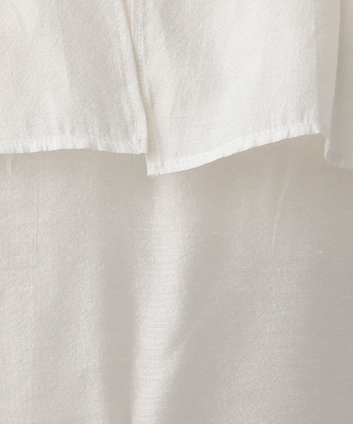 A part by（アパートバイ）の「フリルブラウス_半袖（シャツ/ブラウス・レディース・ブラック/オフホワイト・FREE）」の11枚目の写真