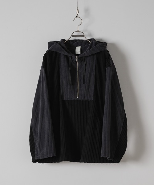 CASPER JOHN（キャスパージョン）の「Corduroy switch parker/コーデュロイスイッチパーカー（モッズコート・メンズ・ブラック/ブラウン・LARGE/MEDIUM/SMALL/X-SMALL）」の3枚目の写真