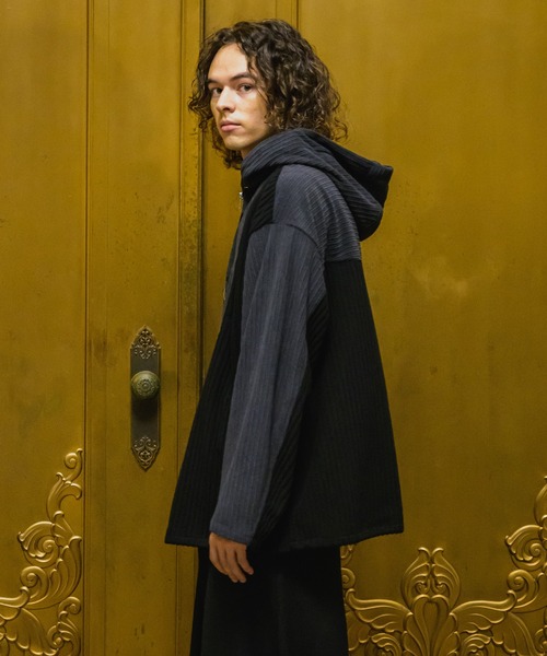 CASPER JOHN（キャスパージョン）の「Corduroy switch parker/コーデュロイスイッチパーカー（モッズコート・メンズ・ブラック/ブラウン・LARGE/MEDIUM/SMALL/X-SMALL）」の5枚目の写真