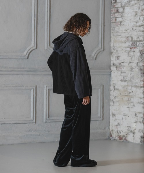 CASPER JOHN（キャスパージョン）の「Corduroy switch parker/コーデュロイスイッチパーカー（モッズコート・メンズ・ブラック/ブラウン・LARGE/MEDIUM/SMALL/X-SMALL）」の18枚目の写真