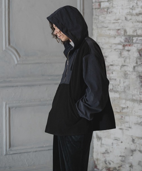 CASPER JOHN（キャスパージョン）の「Corduroy switch parker/コーデュロイスイッチパーカー（モッズコート・メンズ・ブラック/ブラウン・LARGE/MEDIUM/SMALL/X-SMALL）」の20枚目の写真