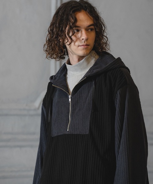 CASPER JOHN（キャスパージョン）の「Corduroy switch parker/コーデュロイスイッチパーカー（モッズコート・メンズ・ブラック/ブラウン・LARGE/MEDIUM/SMALL/X-SMALL）」の22枚目の写真