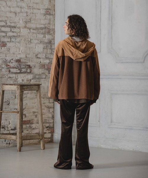Casper John ブークレショートモッズコート ブラウン CASPER JOHN（キャスパージョン）｜モッズコート一覧 - WEAR