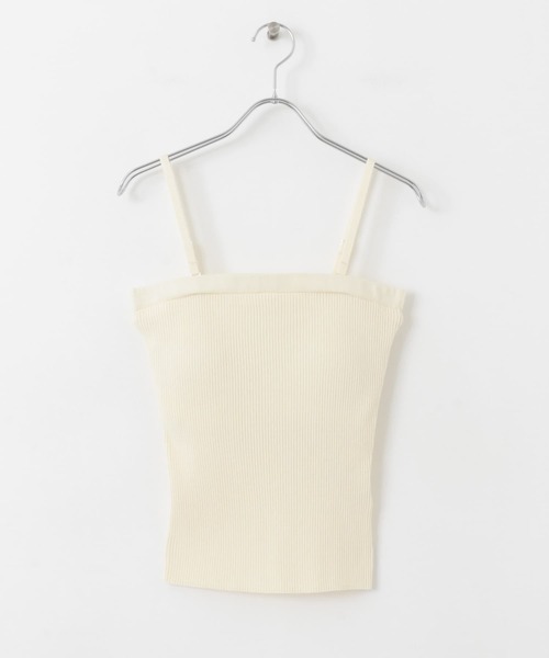 URBAN RESEARCH Sonny Label(アーバンリサーチサニーレーベル)の「カップ付きマルチウェイニットキャミソール(キャミソール・レディース・ネイビー/ホワイト系その他/オフホワイト・FREE)」の14枚目の写真