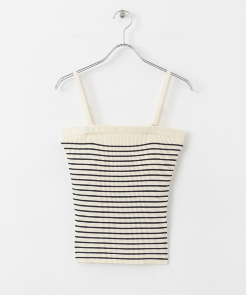 URBAN RESEARCH Sonny Label(アーバンリサーチサニーレーベル)の「カップ付きマルチウェイニットキャミソール(キャミソール・レディース・ネイビー/ホワイト系その他/オフホワイト・FREE)」の13枚目の写真