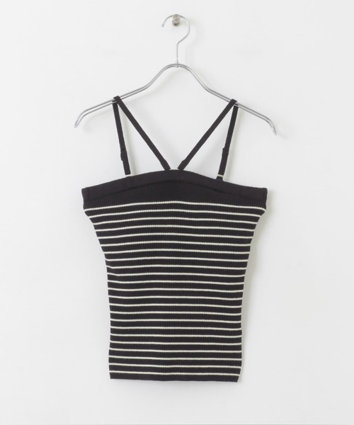 URBAN RESEARCH Sonny Label(アーバンリサーチサニーレーベル)の「カップ付きマルチウェイニットキャミソール(キャミソール・レディース・ネイビー/ホワイト系その他/オフホワイト・FREE)」の11枚目の写真