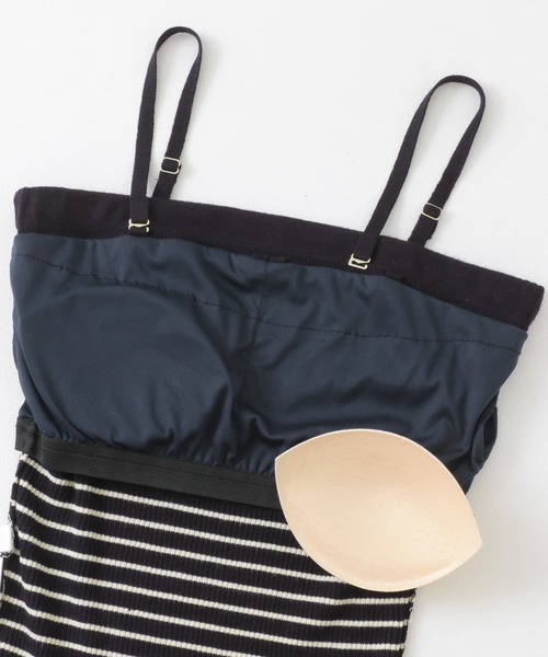 URBAN RESEARCH Sonny Label(アーバンリサーチサニーレーベル)の「カップ付きマルチウェイニットキャミソール(キャミソール・レディース・ネイビー/ホワイト系その他/オフホワイト・FREE)」の9枚目の写真