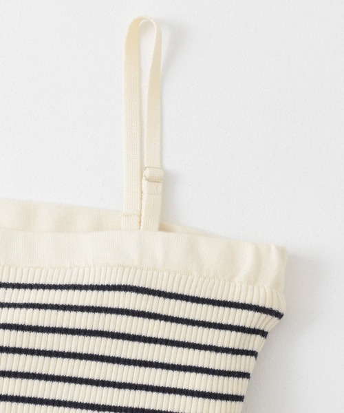 URBAN RESEARCH Sonny Label(アーバンリサーチサニーレーベル)の「カップ付きマルチウェイニットキャミソール(キャミソール・レディース・ネイビー/ホワイト系その他/オフホワイト・FREE)」の5枚目の写真