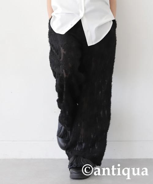 antiqua（アンティカ）の「ジャガードシアーパンツ（その他パンツ・キッズ・ブラック・150/140/160）」の8枚目の写真