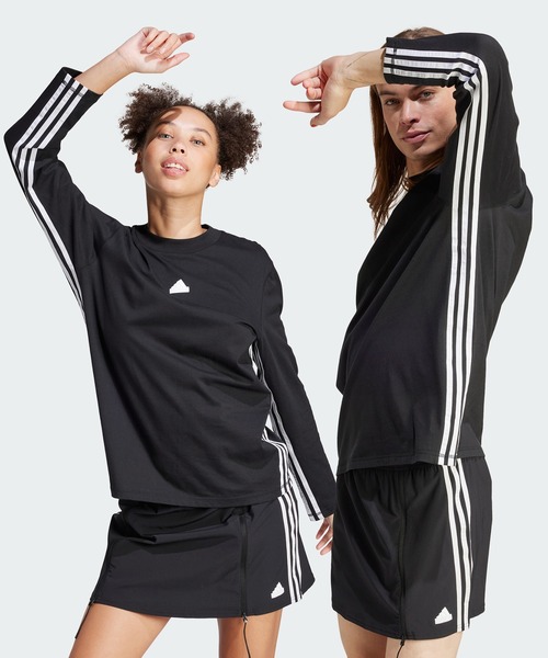 adidas 襟付き長袖 セール】ダンス コットン 長袖Tシャツ / アディダス adidas（T
