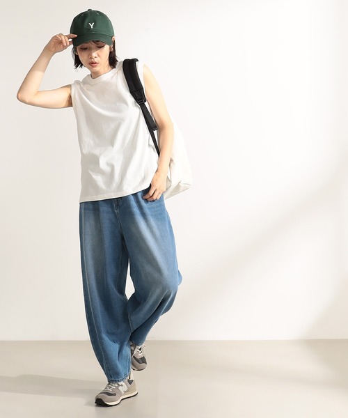 FOUND GOOD（ファウンドグッド）の「EasyデニムカーブP（デニムパンツ・レディース・ブルー系5/グレー系8/ホワイト系7・L/S/M/XL）」の12枚目の写真