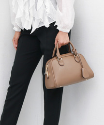 cache cache（カシュ カシュ）の「カシュカシュ cachecache / シボフェイクレザー2wayボストンバッグ（ボストンバッグ）」