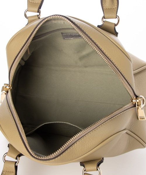 cache cache（カシュ カシュ）の「カシュカシュ cachecache / シボフェイクレザー2wayボストンバッグ（ボストンバッグ・レディース・イエロー/オリーブ/ベージュ系その他/ブラック・FREE）」の22枚目の写真