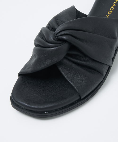 collex（コレックス）の「【WEB限定】【SHADDY/シャディー】ツイストギャザーサンダル（サンダル・レディース・ブラック/ベージュ・36/37/38）」の19枚目の写真