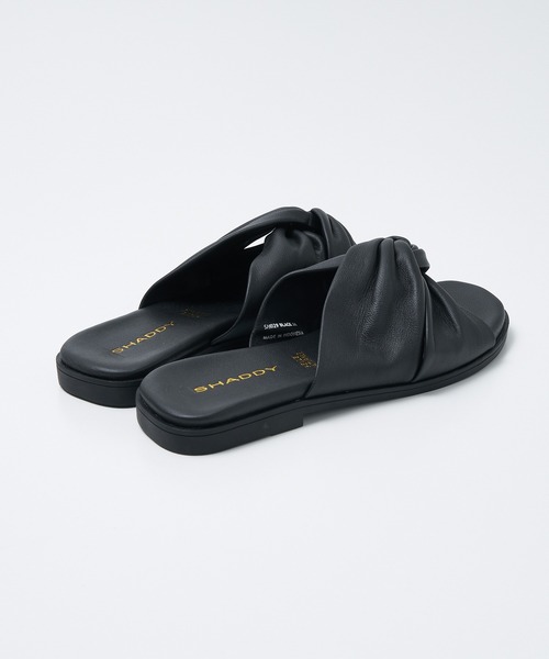 collex（コレックス）の「【WEB限定】【SHADDY/シャディー】ツイストギャザーサンダル（サンダル・レディース・ブラック/ベージュ・36/37/38）」の5枚目の写真