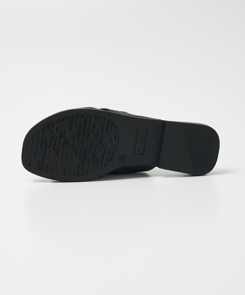 collex（コレックス）の「【WEB限定】【SHADDY/シャディー】ツイストギャザーサンダル（サンダル・レディース・ブラック/ベージュ・36/37/38）」の7枚目の写真