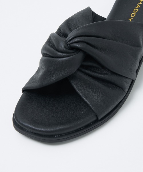 collex（コレックス）の「【WEB限定】【SHADDY/シャディー】ツイストギャザーサンダル（サンダル・レディース・ブラック/ベージュ・36/37/38）」の8枚目の写真