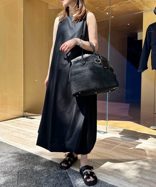 Riberry（リベリー）の「クルーネックアメスリバルーンワンピース（ワンピース・レディース・ブラック/ホワイト・FREE）」の3枚目の写真