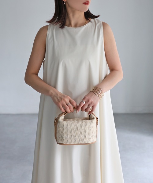 Riberry（リベリー）の「クルーネックアメスリバルーンワンピース（ワンピース・レディース・ブラック/ホワイト・FREE）」の7枚目の写真