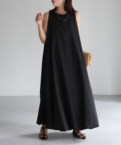 Riberry（リベリー）の「クルーネックアメスリバルーンワンピース（ワンピース・レディース・ブラック/ホワイト・FREE）」の21枚目の写真