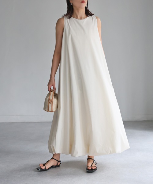 Riberry（リベリー）の「クルーネックアメスリバルーンワンピース（ワンピース・レディース・ブラック/ホワイト・FREE）」の20枚目の写真