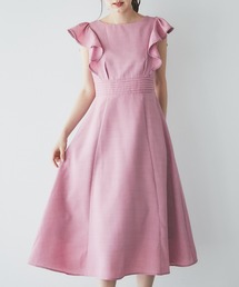 tocco closet | 【Ｓ・Ｍサイズ展開】ウエストタックラインレースラッフルフリルワンピース(ワンピース)