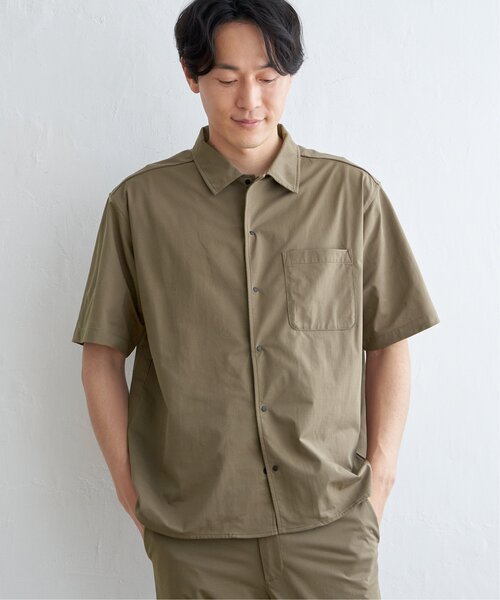 ikka(イッカ)の「【吸水速乾】GOKU楽AIRレギュラーシャツ(シャツ/ブラウス・メンズ・ブラック/オリーブ/ネイビー/ベージュ・S/M/L/XL)」の15枚目の写真
