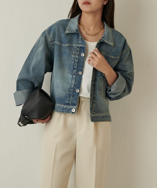 Lui's(ルイス)の「TYPE 1st デニムジャケット(ブルゾン・レディース・ブラック/ブルー・FREE)」の15枚目の写真