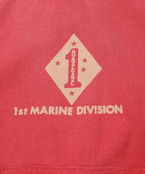 BOW WOW(バウワウ)の「1ST MARINE DIVISION HOODIE AGEING(パーカー・メンズ・レッド系その他・XXL/XL/L)」の4枚目の写真