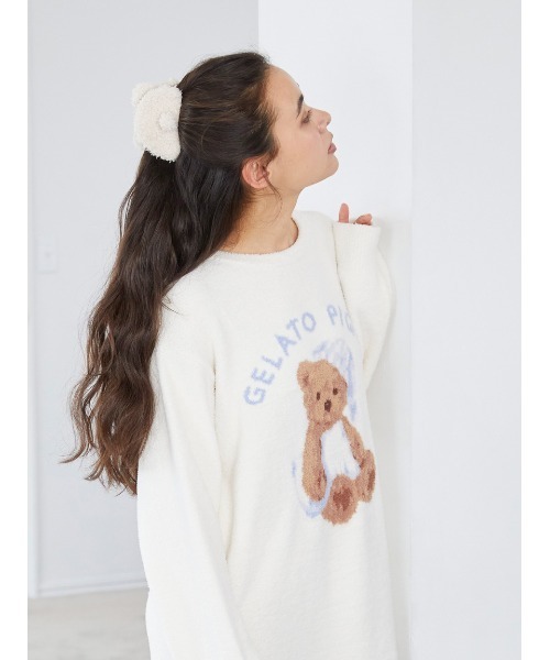 gelato pique（ジェラートピケ）の「ベアヘアクリップ（バレッタ/ヘアクリップ・レディース・ブラウン/ベージュ・FREE）」の6枚目の写真