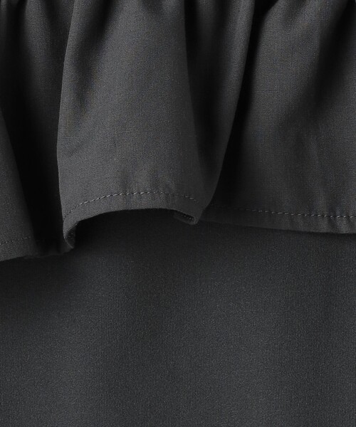 green label relaxing（グリーンレーベルリラクシング）の「TJ カット×布帛 フリルノースリーブ / キッズ 100cm-130cm -吸水速乾-（タンクトップ・キッズ・ライラック/ダークグレー/オフホワイト/ターコイズブルー・120cm/130cm/100cm/110cm）」の17枚目の写真