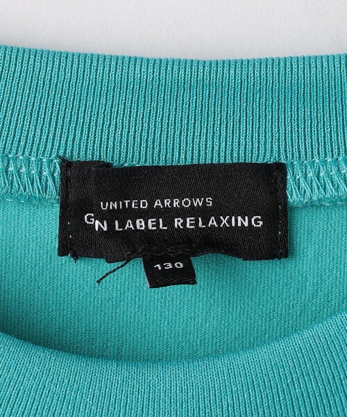 green label relaxing（グリーンレーベルリラクシング）の「TJ カット×布帛 フリルノースリーブ / キッズ 100cm-130cm -吸水速乾-（タンクトップ・キッズ・ライラック/ダークグレー/オフホワイト/ターコイズブルー・120cm/130cm/100cm/110cm）」の11枚目の写真