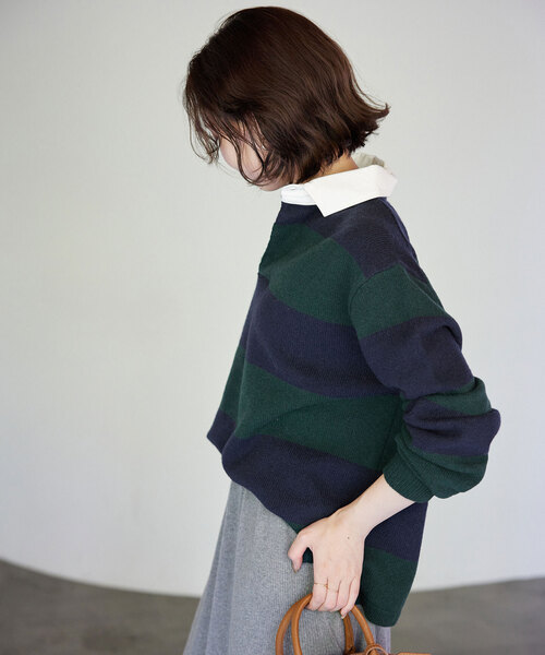 SLOBE IENA（スローブイエナ）の「ラガーニット（ニット