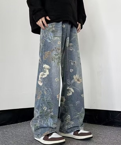 B.R.U（ブル）の「花柄デニムパンツ（デニムパンツ・メンズ・ブルー・LARGE/MEDIUM）」の7枚目の写真
