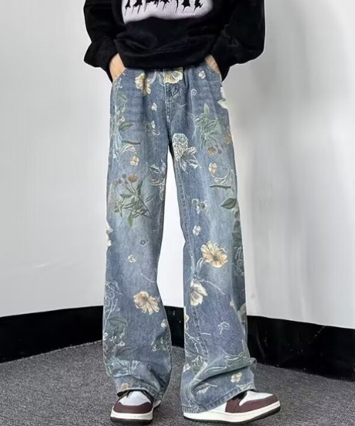 B.R.U（ブル）の「花柄デニムパンツ（デニムパンツ・メンズ・ブルー・LARGE/MEDIUM）」の8枚目の写真