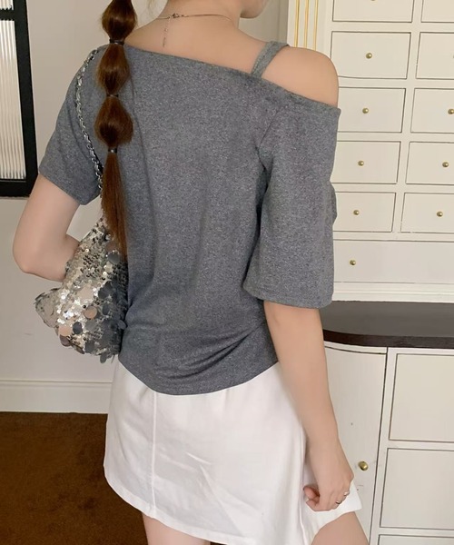 Asymmetry boy friend tops (アシンメトリー ボーイフレンド